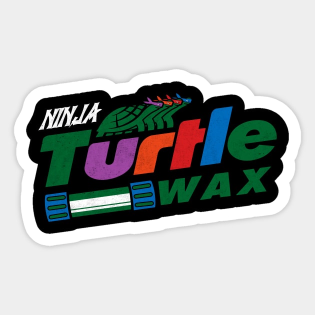 Turtle wax for ninjas Sticker by pureofart
